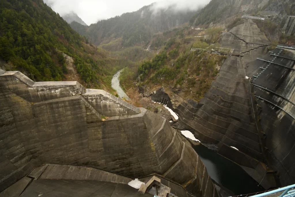 from kurobe damu view