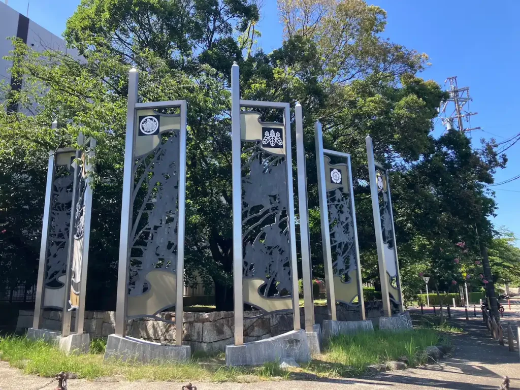 長久手古戦場近くのモニュメント